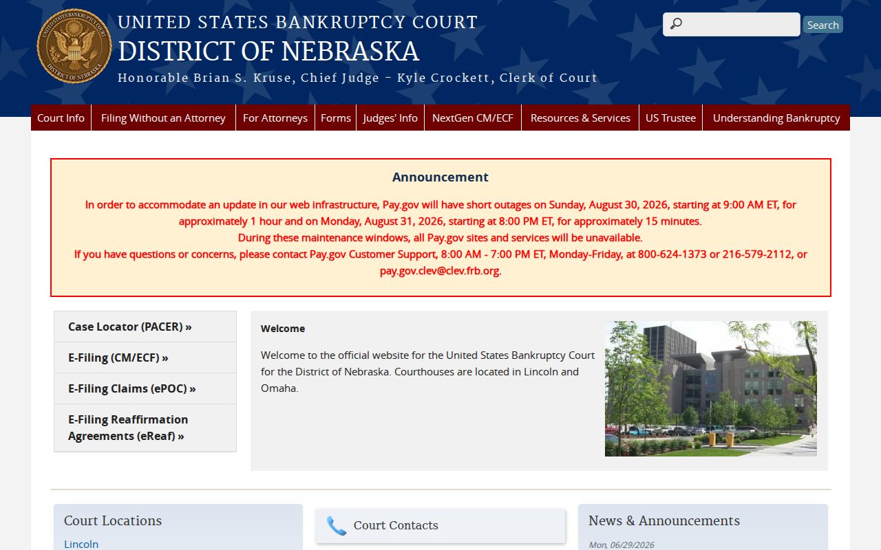 Frontier County Moorefield Court Records: federal bankruptcy distinction