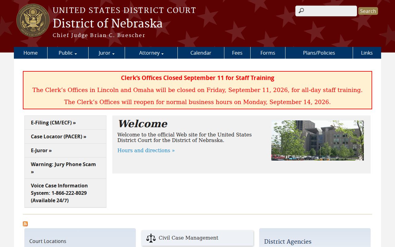 Frontier County Moorefield Court Records: federal court distinction